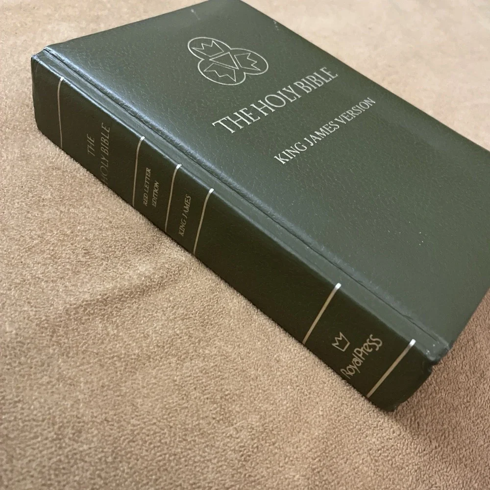 Holy Bible KJV - Royal Press 1976 Dictionary Concordance Red Letter Padded‎ HC